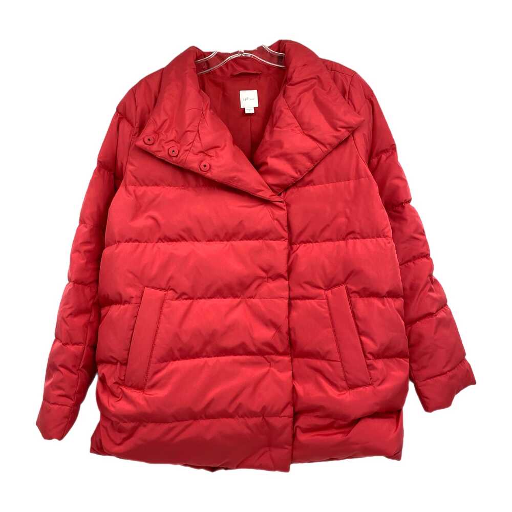J. Jill Orange Down-Filled Puffer Jacket | Womens S